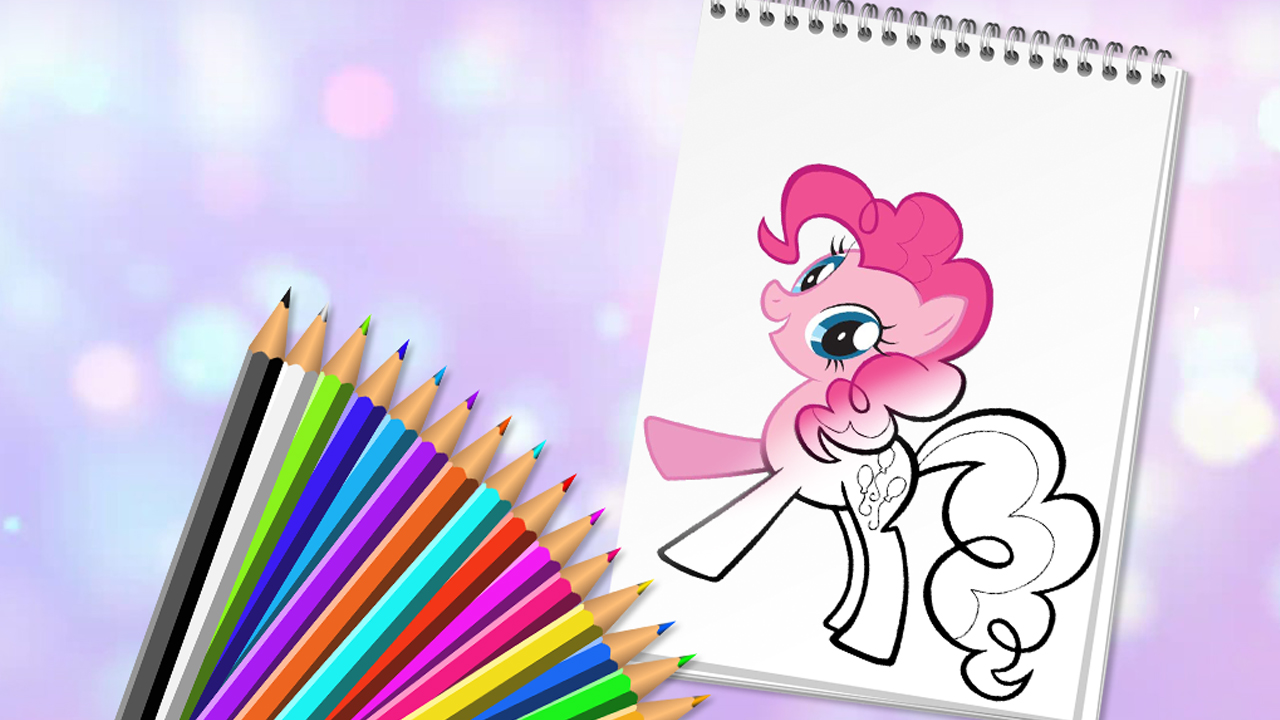 cute pony coloring book