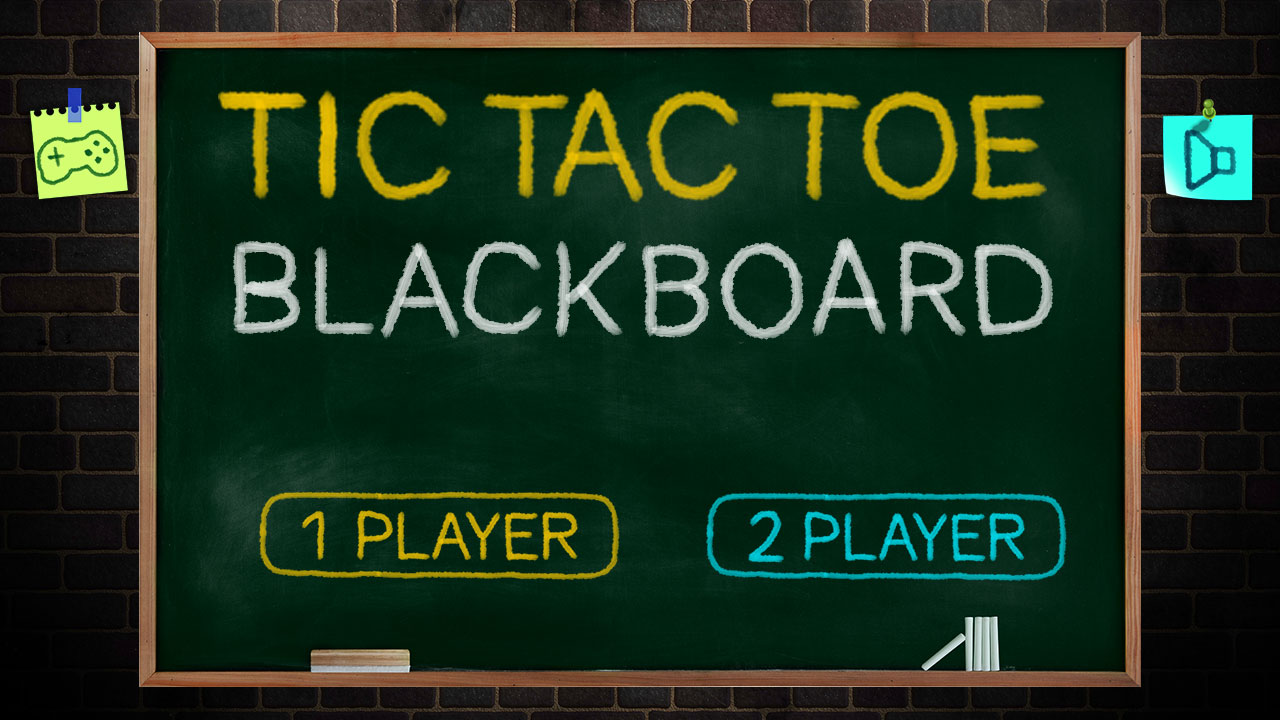 tic tac toe blackboard 