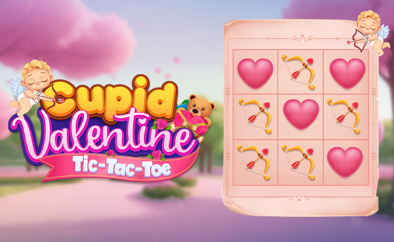 cupid valentine tic-tac-toe