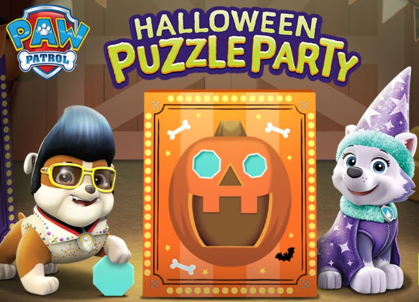 paw patrol: halloween puzzle party