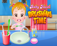 Baby Hazel Brushing Time