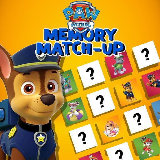 paw patrol memory match up