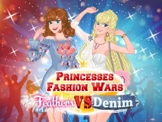 Princesses Fashion Wars Feathers VS Deni