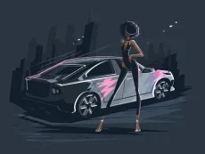 Old And New Cars Coloring