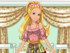 Barbie's Patchwork Peasant Dress